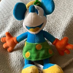 Original Disney Parks 7 Inch Blue Yellow Minnie Mouse